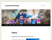 Tablet Screenshot of connectedstrides.com